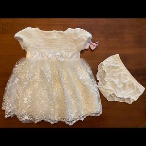 Baby Girl Fancy Ivory Dress